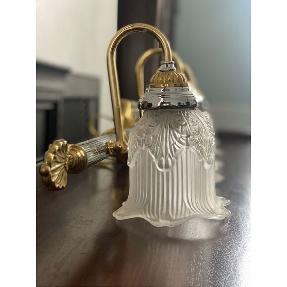 Feiss Pasquale Wall 5 Light Vanity Sconce Vintage Deco Style - Picture 6 of 6